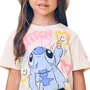 Blusa Bege Stitch Desenhista Coração Momi