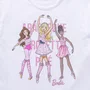 Blusa Cotton Bailarinas Cristal Branco Barbie Pituchinhus