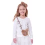Blusa Cotton Bolsa Rosto Ursinha Off White Pituchinhus