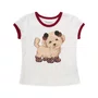 Blusa Cotton Cachorro Cristal Debrum Off White Pituchinhus