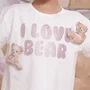 Blusa Cotton I Love Bear Ursinhos Puffer Pituchinhus