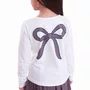Blusa Cotton Laços Cristais Pituchinhus
