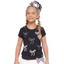 Blusa Cotton Multi Laços Cristais e Bordados Preto Pituchinhus