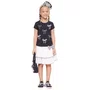 Blusa Cotton Multi Laços Cristais e Bordados Preto Pituchinhus
