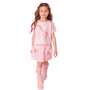 Blusa Cropped Rosa Unicornio Cristais Pituchinhus