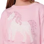 Blusa Cropped Tricot Unicornio Cristais Rosa Pituchinhus