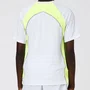 Blusa Emanuel Dry Branco e Amarelo Neon Siri Sport