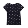 Blusa Light Laços Fundo Preto Pituchinhus