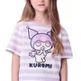 Blusa Listrinha Roxa Kuromi Momi