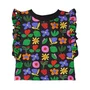 Blusa Malha Jardinzin Preto Fabula