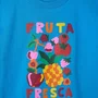 Blusa Malha Silk Fruta Fresca Azul Fabula
