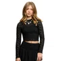 Blusa Manga Longa Renda Preto Authoria