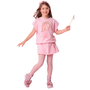 Blusa Moletom Fadinha Cristais Tule Rosa Pituchinhus