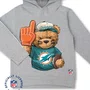 Blusa NFL Teddy Maimi Dolphins Cinza Dame