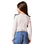 Blusa Off White Com Top Tricot Preto Momi