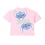 Blusa Rosa do Stitch com Strass Anime