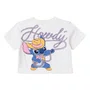 Blusa Stitch Cowboy Off White Anime