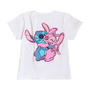 Blusa Stitch e Angel Patch Perola Momi