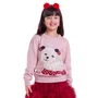 Blusa Tricot Cachorrinho Pompom Cristais Pituchinhus