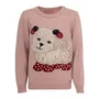 Blusa Tricot Cachorrinho Pompom Cristais Pituchinhus