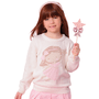 Blusa Tricot Fadinha Cristais Off White Pituchinhus