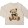 Blusa Tricot Jacquard Urso Classic linho Dame
