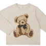 Blusa Tricot Jacquard Urso Classic linho Dame