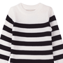 Blusa Tricot Listras Preto e Branco Anime
