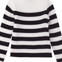 Blusa Tricot Listras Preto e Branco Anime
