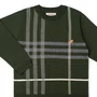 Blusa Tricot  Xadrez Intarsia Militar Dame