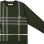 Blusa Tricot  Xadrez Intarsia Militar Dame