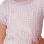 Blusa Tricot Xadrez Unicornio Cristais Pituchinhus