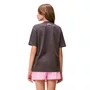 Blusa TShirt Alongada Grafite Escuro Bambi Authoria