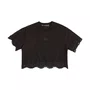 Blusa TShirt Cropped Renda Preto Authoria