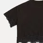 Blusa TShirt Cropped Renda Preto Authoria