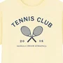 Blusa Tshirt Cropped Tennis Club Amarelo Vanilla