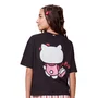 Blusa Tshirt Hello Kitty Ribbon Preto Authoria