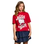 Blusa TShirt Hello Kitty Vermelho Just a Girl Authoria
