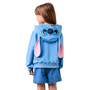Blusão Capuz Stitch Orelinhas Azul Momi