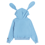 Blusão Capuz Stitch Orelinhas Azul Momi