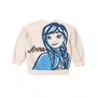 Blusão de Moletom Elsa e Ana Bege Claro Anime