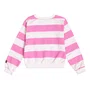 Blusão Moletom Listras Pink Tico e Teco Momi