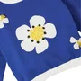 Blusão Moletom Patch Florada Azul Fabula