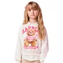 Blusão Moletom Urso Happier Bege Momi