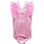 Body Malha Shine Tule Rosa Chiclete Pituchinhus