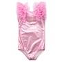 Body Malha Shine Tule Rosa Chiclete Pituchinhus