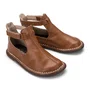 Bota Meia Lua Couro Nut Petit Cheval