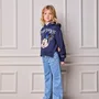Calça Jeans Clara Bolsos Frontais Anime