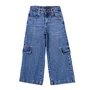 Calça Jeans Wide Estilo Cargo Anime