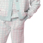Calça Jogging Tricot Xadrez Verdinho Pituchinhus